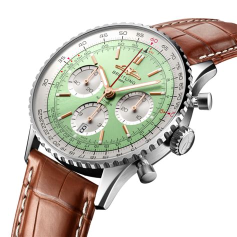 breitling navitimer green dial|Breitling Navitimer 1 chronograph 41.